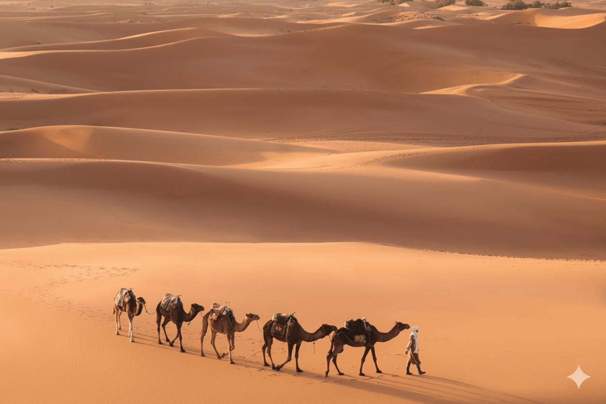 Private Luxury 4 Days Desert Adventure to Merzouga & Erg Chebbi Dunes from Marrakech